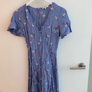 Madewell floral midi dress